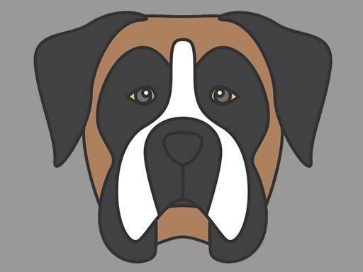 Dog Face Coloring Art Game