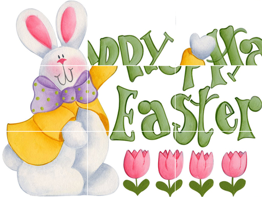 Easter Bunny Slide Puzzle