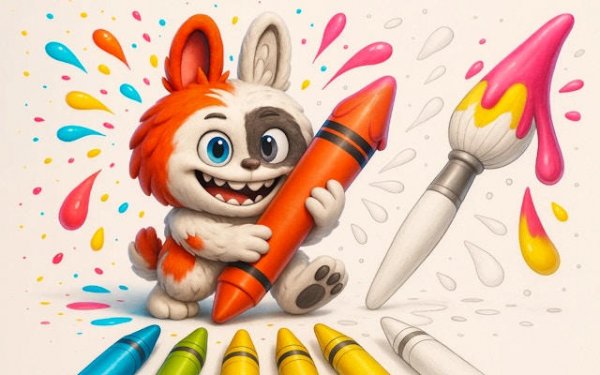 Colorful Creatures Art Studio for Toddlers