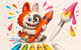 Colorful Creatures Art Studio for Toddlers