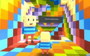 Rainbow Parkour Multiplayer Race