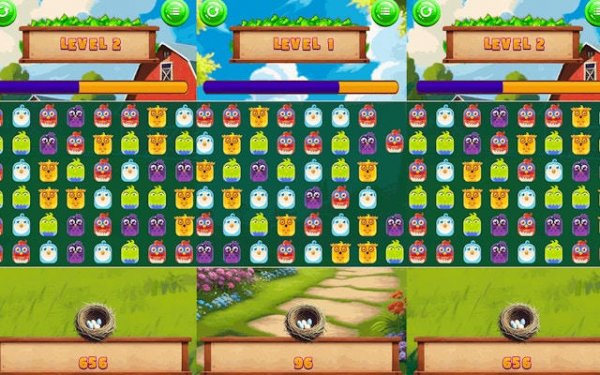 Match Pop Birds Puzzle Game