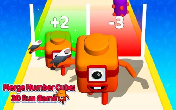 Merge Number Cube: 3D Run & Merge Online Game