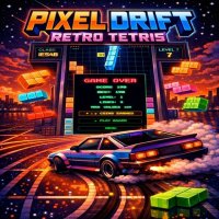 Neon Block Stacking Puzzle